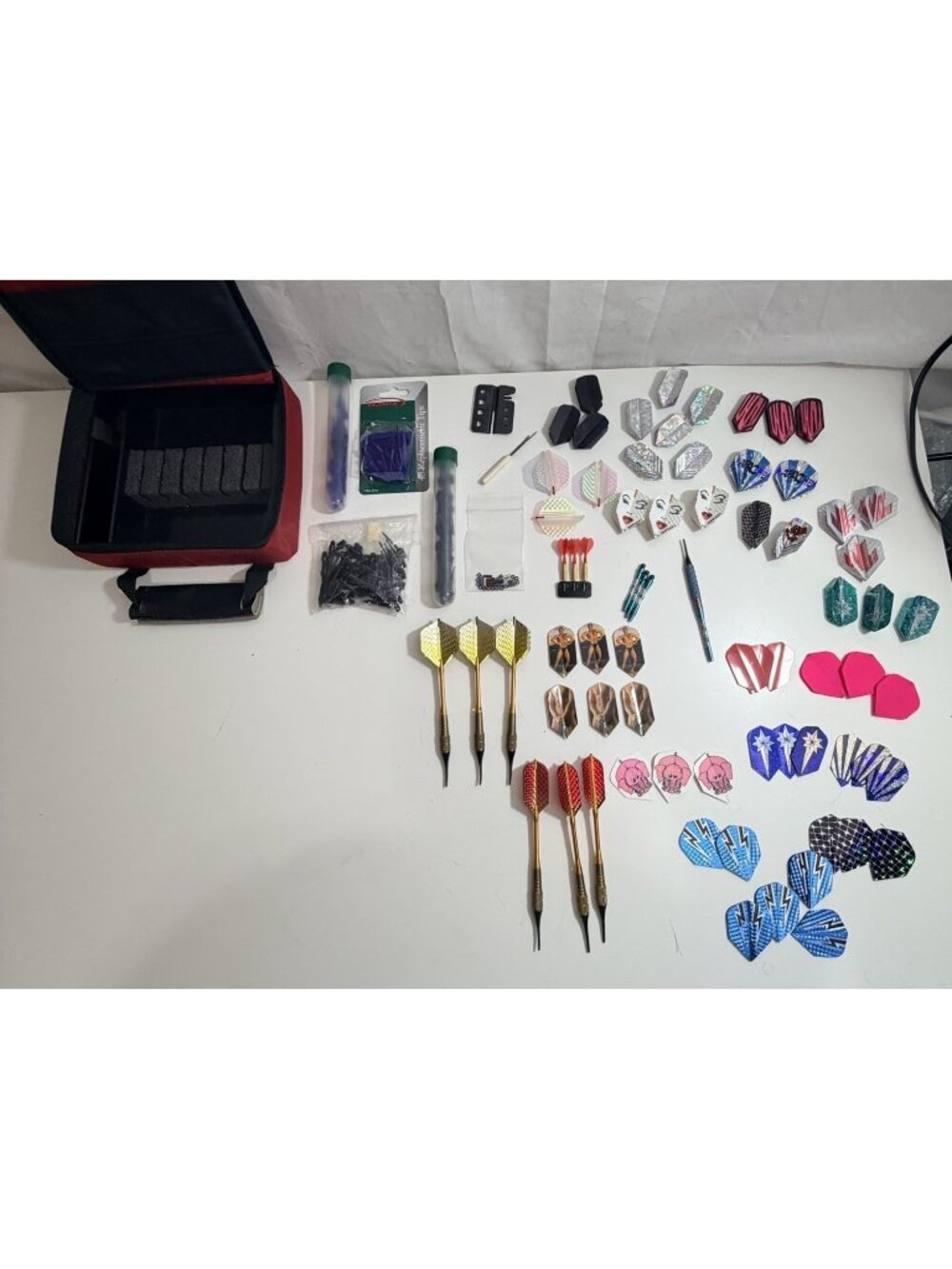 Lot Of Mixed Darts, Flights, Tips And Accessories